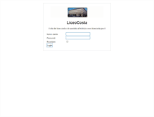 Tablet Screenshot of liceocosta.it